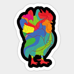 Rooster Sticker